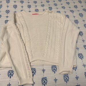 Lilly Pulitzer Cream Cable Knit Sweater